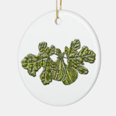 Weiße Feigen Keramik Ornament (Links)