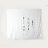 Weiße, feine Foto-Kulisse Wandteppich (Vorderseite (Horizontal))