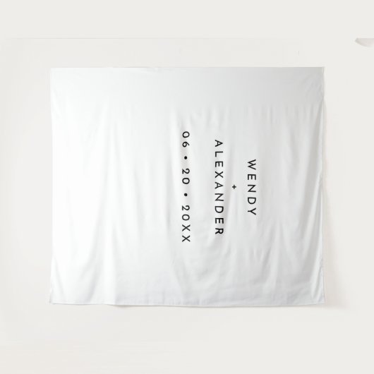 Weiße, feine Foto-Kulisse Wandteppich (Vorderseite (Horizontal))