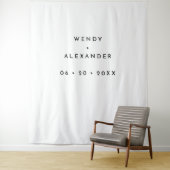 Weiße, feine Foto-Kulisse Wandteppich (Beispiel)