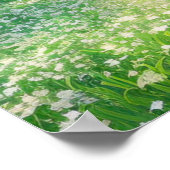 Weiße Felder der Gelassenheit Poster (Ecke)