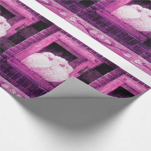 WEISSE FENSTER GESCHENKPAPIER (Ecke)