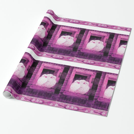 WEISSE FENSTER GESCHENKPAPIER (Ungerollt)