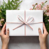 Weiße Festliche Hochzeitsdusche-Geschenk Geschenkpapier