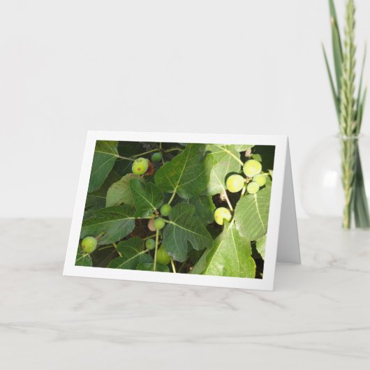 Weiße Figuren auf Baum Karte (Vorderseite)