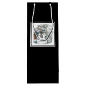 Weiße Figuren der Mädchen der Stadt Stift Kunst Geschenktüte Für Weinflaschen (Rückseite)