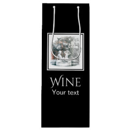 Weiße Figuren der Mädchen der Stadt Stift Kunst Geschenktüte Für Weinflaschen