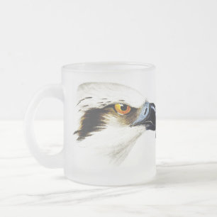 Weiße Fischadler-Frosttasse Mattglastasse