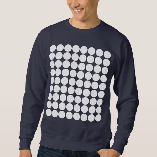 Weiße Flecken Sweatshirt (Vorderseite)