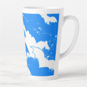 Weiße Fledermäuse in Flugblau Milchtasse (Rechts)