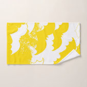 Weiße Fledermäuse in Fluggelb Badhandtuch Set (Handtuch)