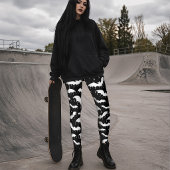 Weiße Fledermäuse Moth Nu Gothic Alternative Leggings