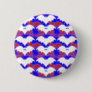 Weiße Fledermäuse und Bohnen blau rosa Button