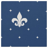 Weiße Fleur-de-lis Stoff (Nahaufnahme)