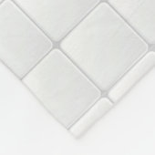 Weiße Fliese Fleecedecke (Ecke)
