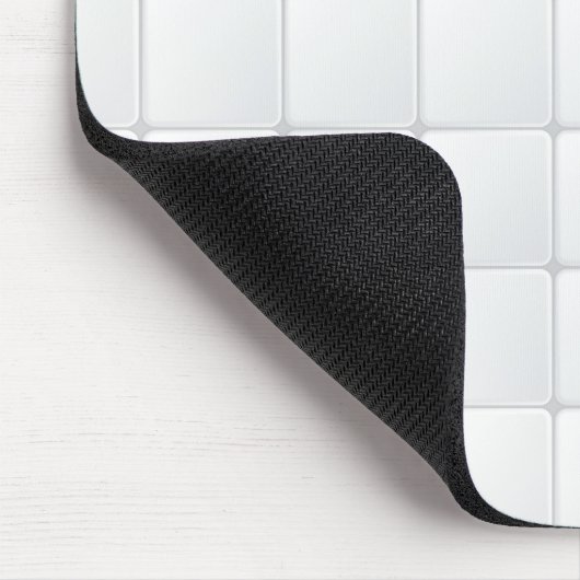 Weiße Fliese Mousepad (Ecke)