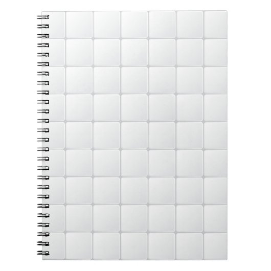 Weiße Fliese Notizblock (Vorderseite)
