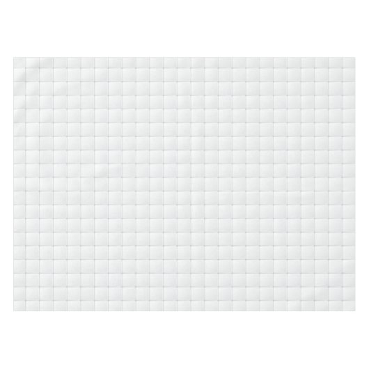 Weiße Fliese Tischdecke (Vorderseite (Horizontal))