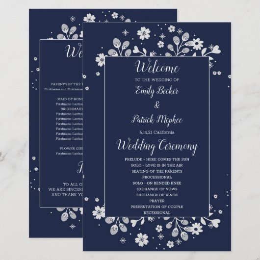 Weiße Flora (Vorne/Hinten)