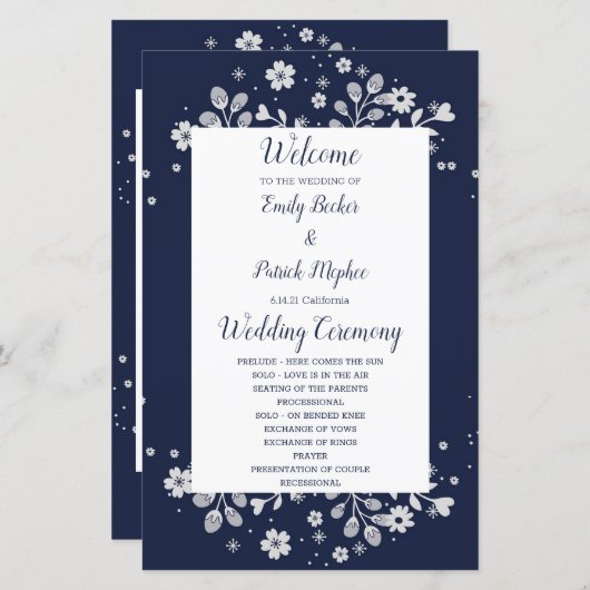 Weiße Flora (Vorne/Hinten)