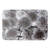 Weiße Flora Badematte (Vorderseite)