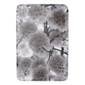 Weiße Flora Badematte (Vorderseite Vertikal)