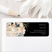 Weiße Flora | Black Return Address Label (Insitu)