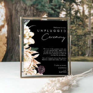 Weiße Flora   Black Unplugony Ceremony Poster
