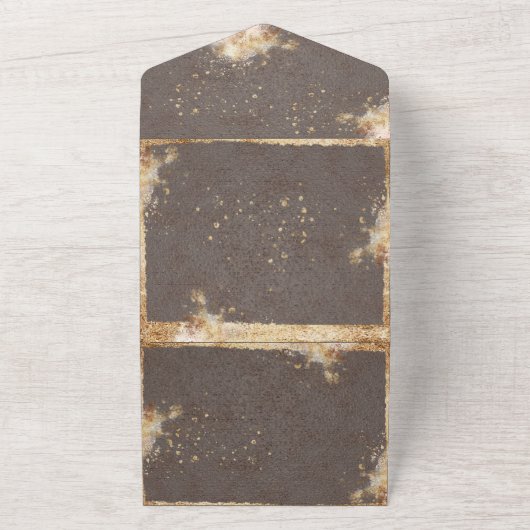 Weiße Flora Botanischer Elegant Rustikal All In One Einladung (Außenbereich)