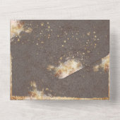 Weiße Flora Botanischer Elegant Rustikal All In One Einladung (Rückseite)