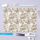 Weiße Flora Elegant Seidenpapier (Handwerk)