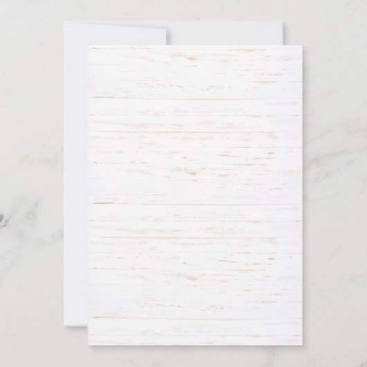 Weiße Flora Erste Heilige Kommune Einladung (Rückseite)