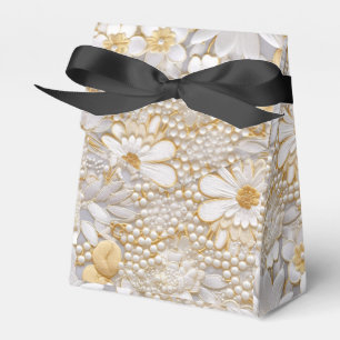 Weiße Flora Geschenkschachtel