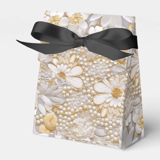 Weiße Flora Geschenkschachtel (Vorderseite)