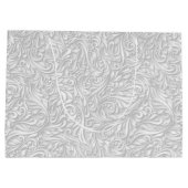 Weiße Flora Große Geschenktüte (Rückseite)