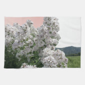 Weiße Flora Küchentücher (Horizontal)