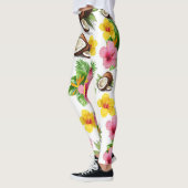 Weiße Flora Leggings (Links)
