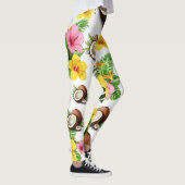 Weiße Flora Leggings (Rechts)
