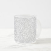 Weiße Flora Mattglastasse (VorderseiteRechts)