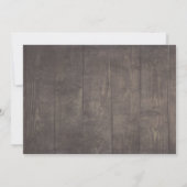 Weiße Flora rustikal wirst du meine Brautjungfrau Einladung (Rückseite)