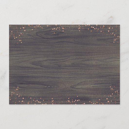 Weiße Flora Rustikales Land Hochzeitsinformationen Begleitkarte (Rückseite)