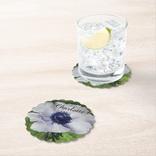 Weiße Flora Untersetzer (Vor Ort)