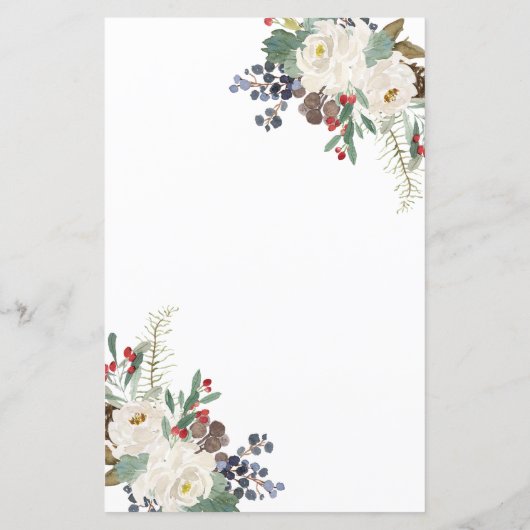 Weiße Flora Weihnachten Er sagte, sie sagte Game C (Rückseite)