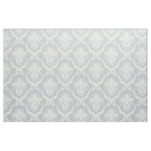 Weiße, florale Damaskus, benutzerdefinierter hellg Stoff (Fat Quarter (45,7 x 55,9 cm))