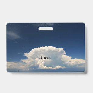 Weiße Fluffige Wolke Ausweis