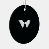 Weiße Flügel Keramik Ornament (Rechts)