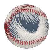 Weiße Flugfedern Baseball (Vorderseite Links)