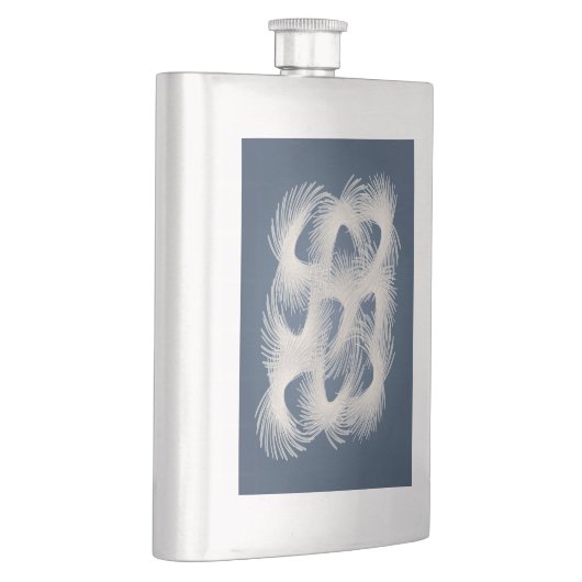 Weiße Flugfedern Flachmann (Rechts)