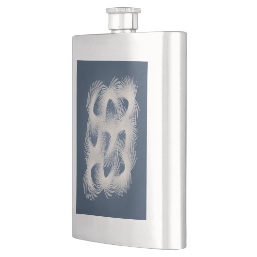 Weiße Flugfedern Flachmann (Links)