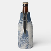 Weiße Flugfedern Flaschenkühler (Flasche Rückseite)